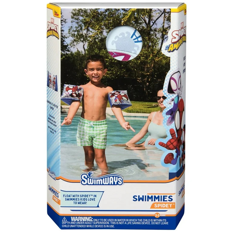 SwimWays Marvel Spider-Man Swimmies (Unisex), Arm Floaties for Kids Age 3-5 | Walmart (US)