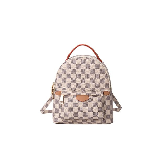 Sexy Dance Women Checkered Backpack Fashion Backpack Leather Satchel Handbag Purse School Daypack... | Walmart (US)