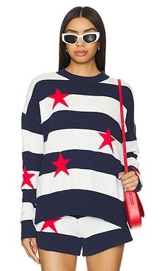 BEACH RIOT Callie Sweater in Liberty Stars from Revolve.com | Revolve Clothing (Global)
