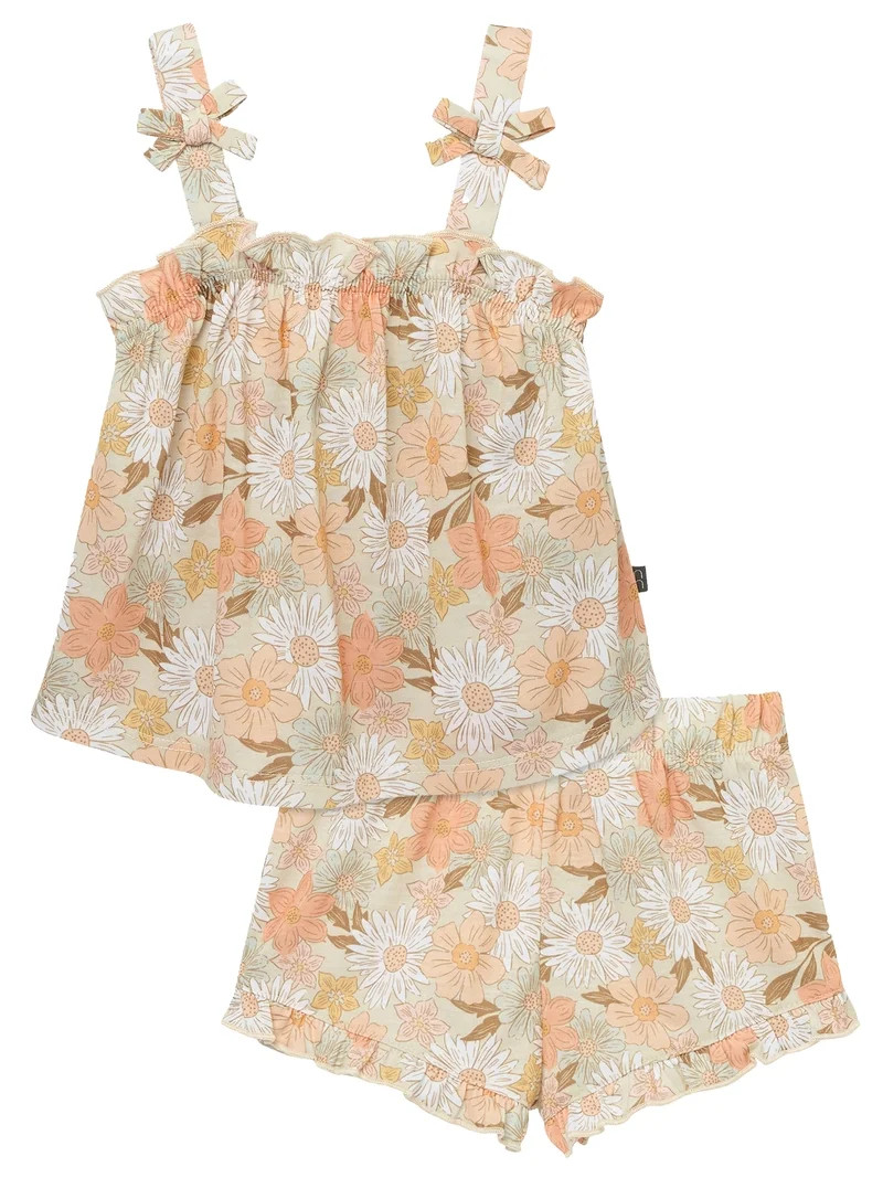 Modern Moments by Gerber Toddler Girl Pajama Set, 2-Piece, Sizes 12 Months - 5T | Walmart (US)
