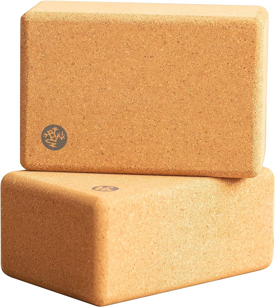 Amazon.com : Manduka Yoga Cork Block - Yoga Prop and Accessory, Good for Travel, Comfortable Edge... | Amazon (US)