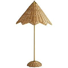 Arteriors Home Celerie Natural Rattan Wicker Table Lamp | Lamps Plus