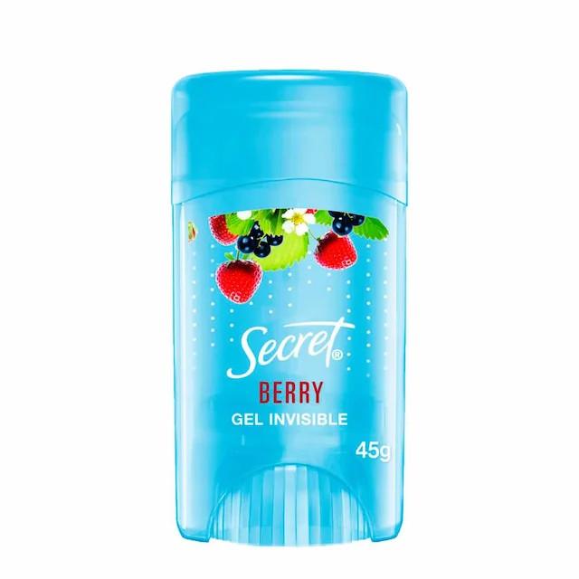 SECRET BERRY GEL INVISIBLE - DESODORANTE ANTITRANSPIRANTE 45G | Drogasil BR