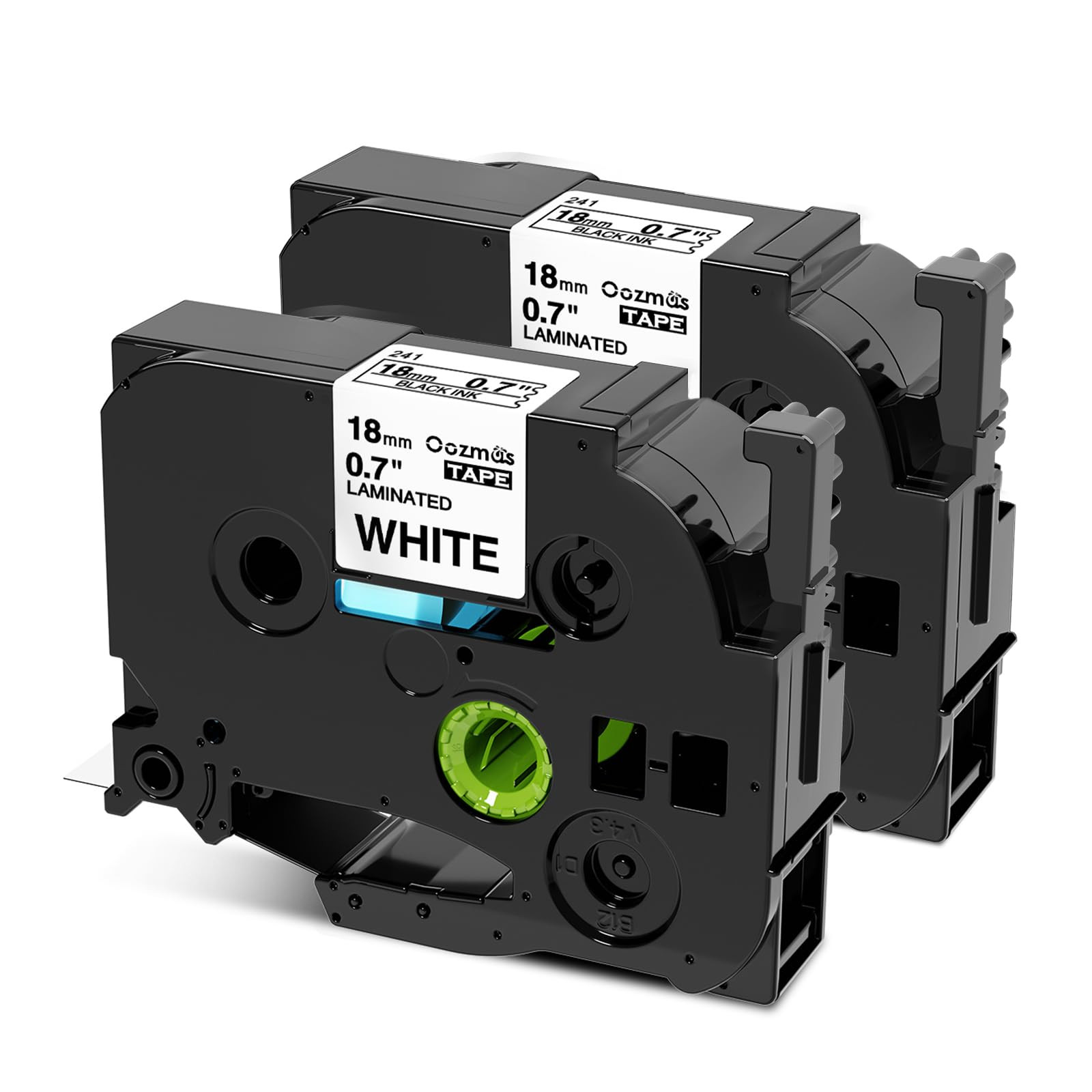 Tz Tape 18mm 0.7 Laminated White Replacement for TZe-241 TZe Ptouch Black on White Compatible wit... | Amazon (US)