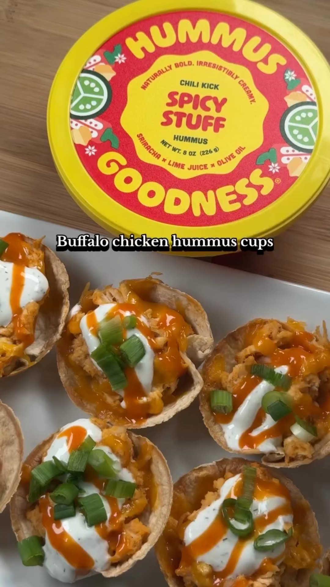 Your March Madness game day snack just got an upgrade! 🏀🔥

These buffalo chicken hummus cups are made with @hummusgoodness Spicy Stuff, and they are the perfect example of how hummus is made for so much more than dipping! I love to incorporate hummus into recipes to add creamy texture and bold flavor.

Hummus Goodness is female founded, mom-made, and inspired by authentic Lebanese hummus. It’s my go-to hummus brand because it’s made with olive oil, no seeds oils or  citric acid, and simple real ingredients. They also have a variety of flavors to choose from!
 
Ingredients:

1 pack of large tortillas

1 lb boneless skinless chicken breast

1 container of Hummus Goodness Spicy Stuff

¼ - ½ cup buffalo sauce (to taste)

¼ - ½ cup ranch (to taste) 

1 cup shredded cheddar cheese

For garnish: sliced green onion

Directions:

Preheat the oven to 350°F 

Season, cook, and shred the chicken breast using your preferred seasoning and cooking method

Warm tortillas in the microwave for about 20 seconds

Cut them into circles using a jar lid or a cookie cutter

Press the tortilla rounds into a cupcake pan

Bake for about 10 minutes

In a large bowl add the shredded cooked chicken breast, hummus, buffalo sauce, and ranch

Mix until thoroughly combined

Using a small cookie scoop, add the chicken into the tortilla cups, and top with cheese

Bake for an additional 10-12 minutes until warmed through and the cheese is melted

Add a drizzle of buffalo sauce, ranch, and top with sliced green onions 

Save this post for an easy and delicious recipe your game day guests will love! 🖤

@hummusgoodness #hummusgoodness #gamedaysnacks

#LTKSeasonal #LTKfoodie #LTKHome