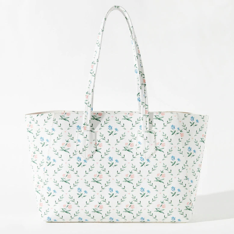 Small Tote Vegan Leather - Lattice Print Multicolor | Dondolo