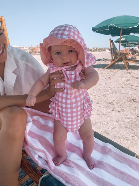 Cutest baby swimsuit!
Gingham swimsuit, baby swimwear, pink swimsuit, sun hat, beach towel

#LTKswim #LTKbaby #LTKSeasonal