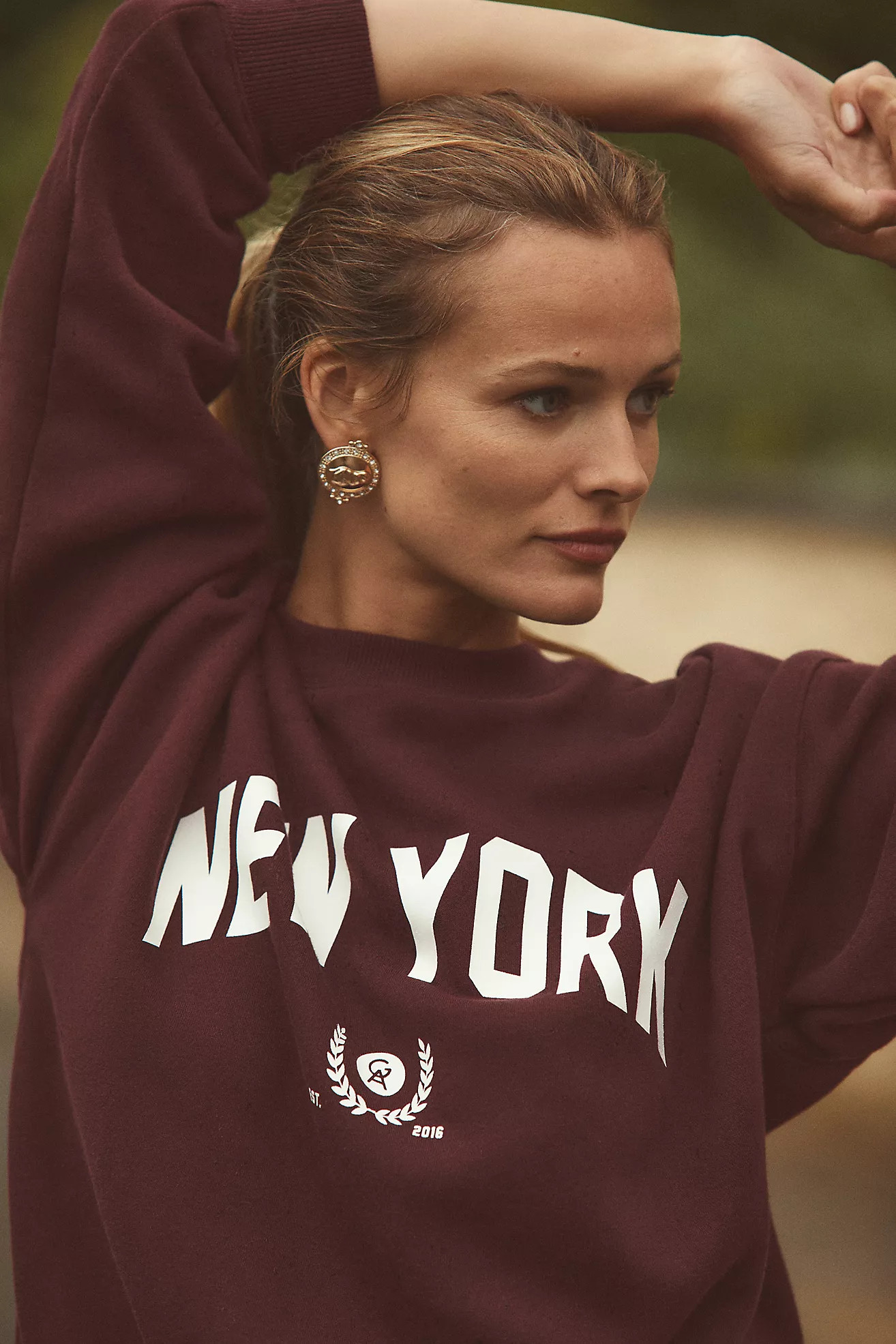 Vintage Tiger Button Post Earrings | Anthropologie (US)