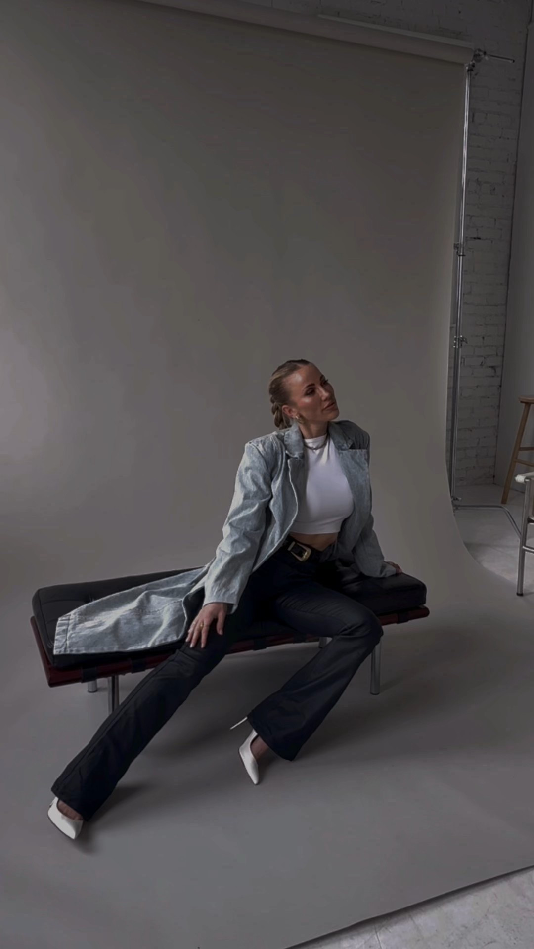 Denim girl through and through 💙✨🖤 #denim #denimtrench #denimjacket 