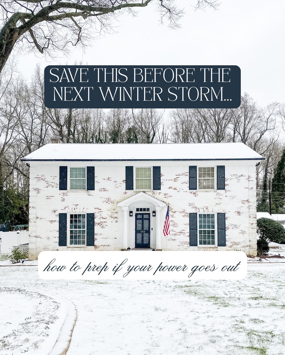 Save this before the storm hits 🤍

If you’re in the Southeastern U.S., you’ve probably seen the forecast by now: a winter storm is expected in just a few days.

Around here, snow usually isn’t the biggest concern.
Ice is. And ice almost always brings power outages with it.

This is the winter storm prep checklist our family uses, broken down by 3 days before, 2 days before, and the day before the storm so you can prep a little at a time without the panic.

It helps our home (and nerves) feel ready.

👉 Save this post so you can come back to it

• power outage meal ideas
• a winter storm grocery list
• no-power entertainment ideas
• how to prep your car

A little prep now can save a lot of stress later. (And it seems like Murphy’s Law… the more we prep, the faster the storm dissipates, right? 🙃) 

#winterstorm #icestorm #stormprep #poweroutage