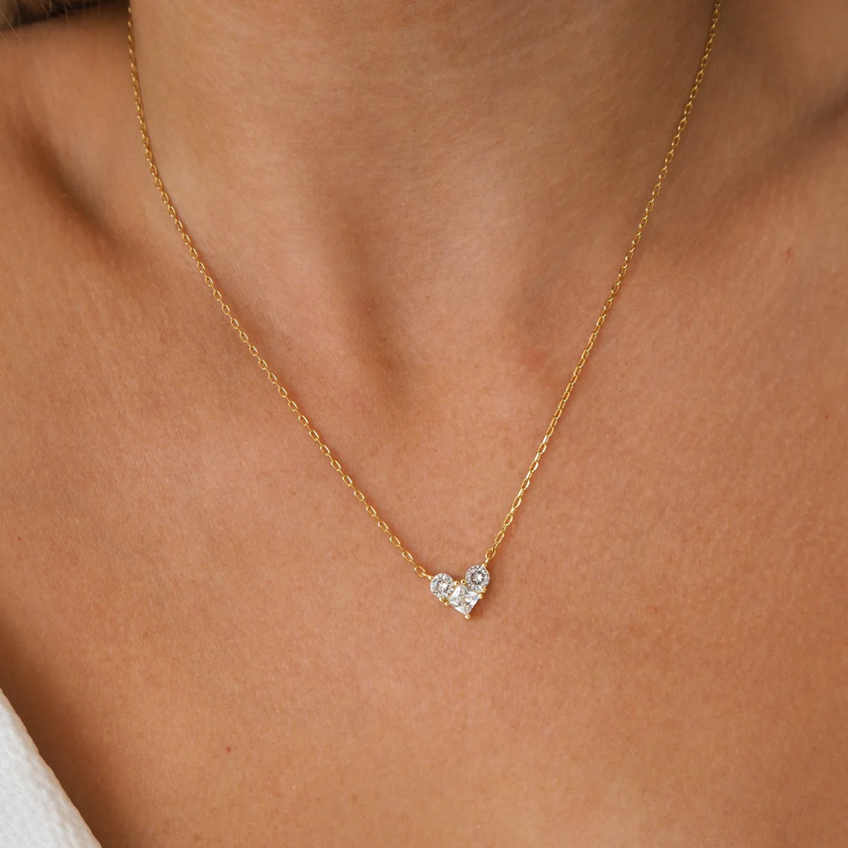 Crystal Heart Necklace | JacqMaria Jewelry