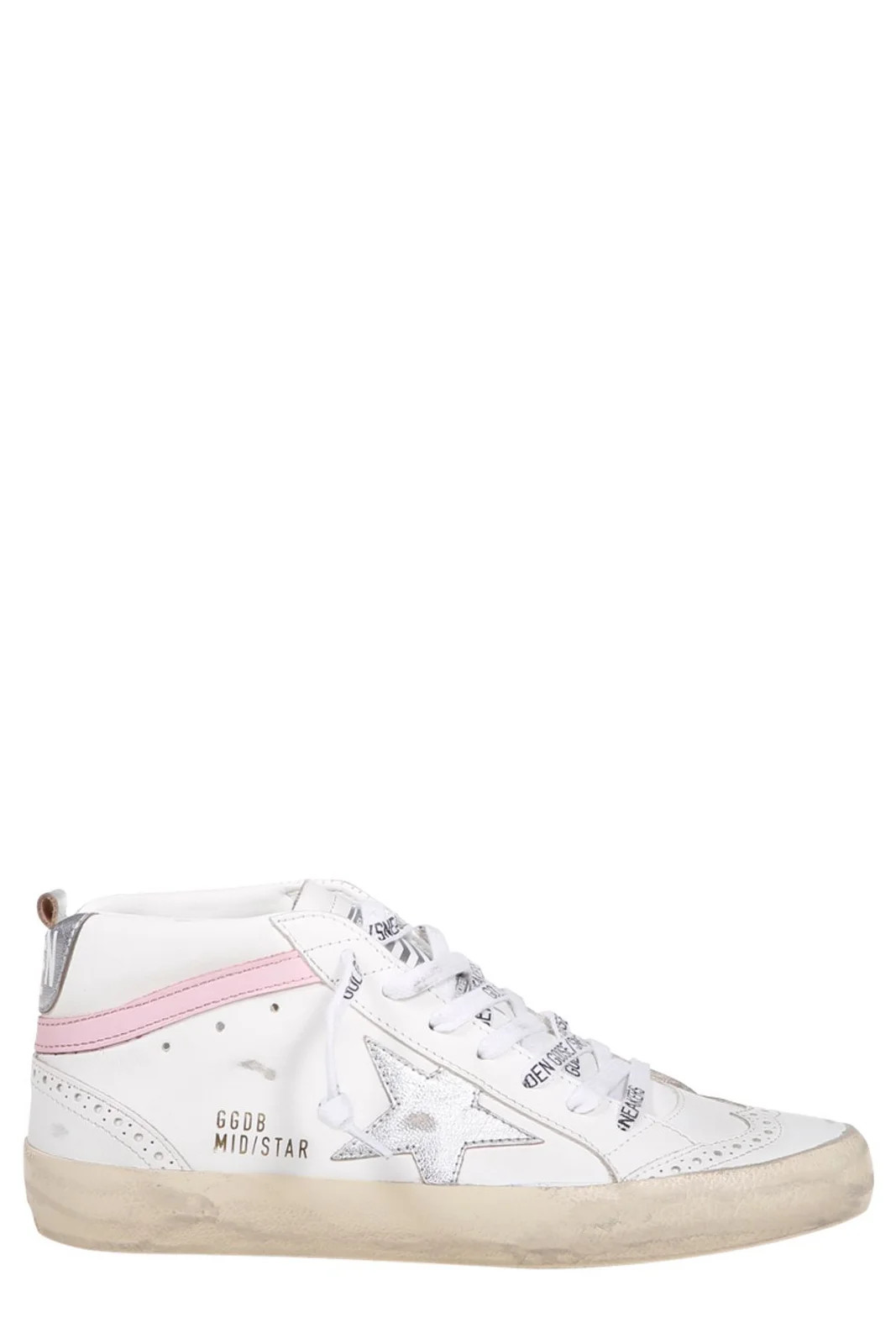 Golden Goose Deluxe Brand Mid-Star Lace-Up Sneakers | Cettire Global