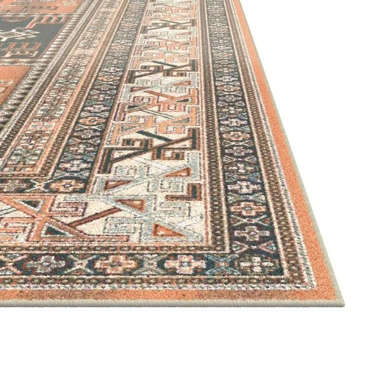 Abacasa Brooks Aqua-Copper-Black-Ivory 5x8 Area Rug | Walmart (US)