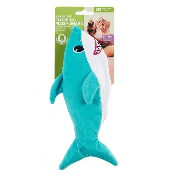 Vibrant Life Flipper Flopper Interactive Electric  Flopping, Wiggling, Moving Fish Cat Toy | Walmart (US)