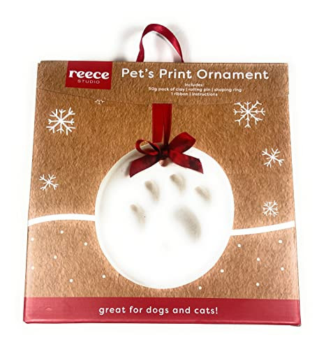 katz Reece 1 Pet Pawprints DIY Ornament Kit, Dog or Cat Décor, Valentine's Day Pet Decor, Pet Home Décor Accessory, Paw Imprint Keepsake (1) | Amazon (US)