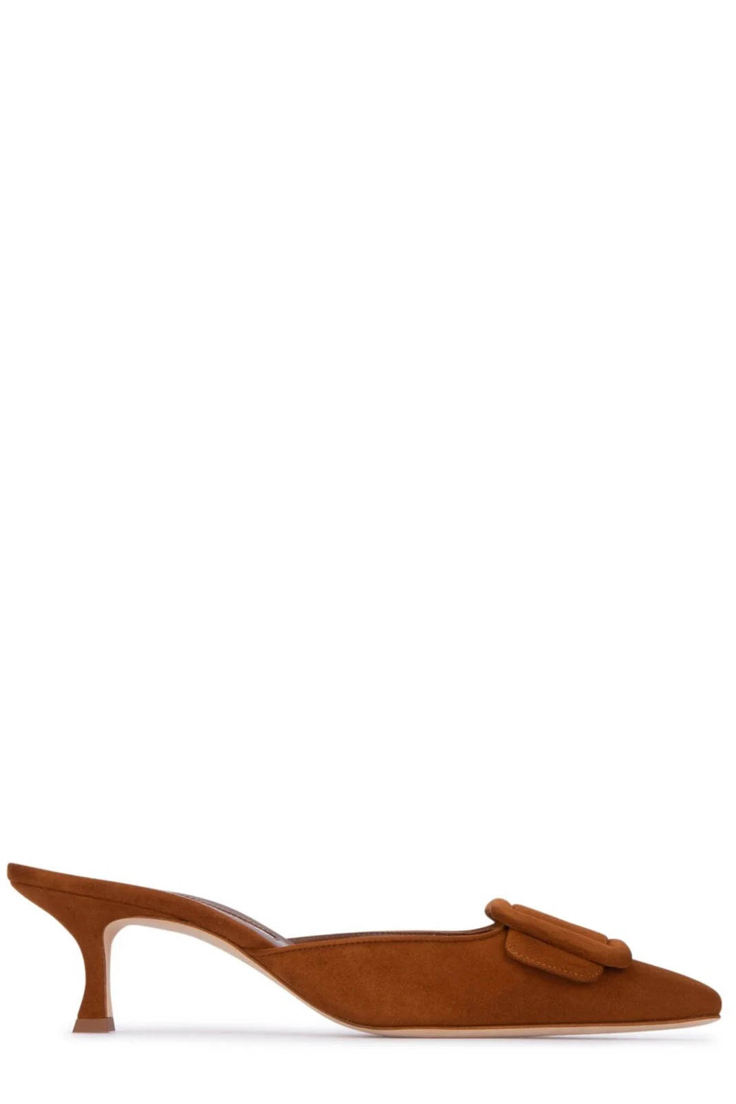 Manolo Blahnik Maysale Buckle Detailed Mules | Cettire Global