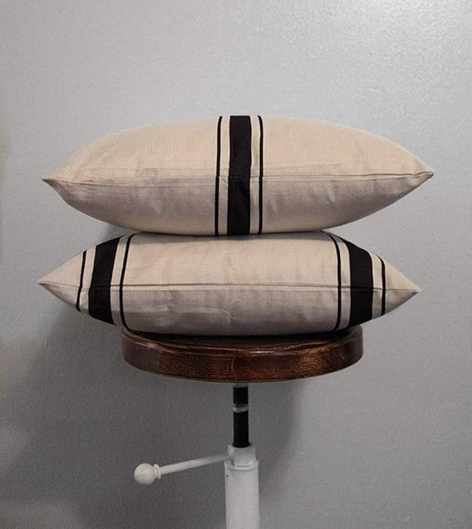 The Southern Jarring Co. Decorative Throw Pillow Covers - 18x18 Farmhouse Cushion Covers for Couc... | Amazon (US)