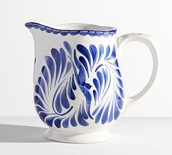 Puebla Porcelain Pitcher | Pottery Barn (US)