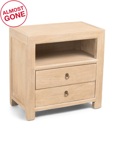 28x16x27 Chelsea Two Drawer Side Table | TJ Maxx