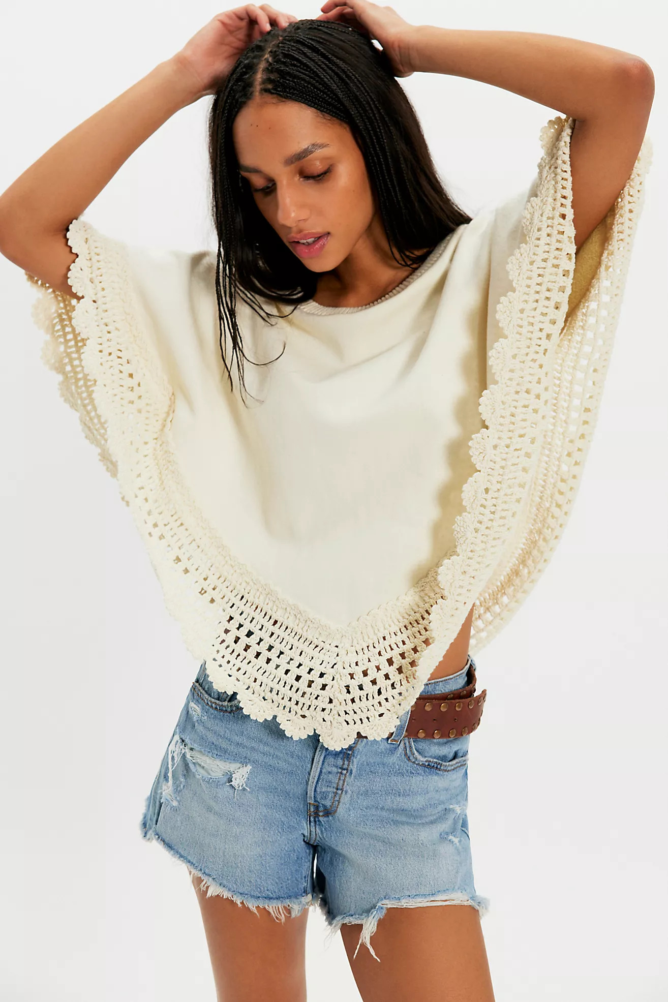 Rae Crochet Sweatshirt | Free People (Global - UK&FR Excluded)