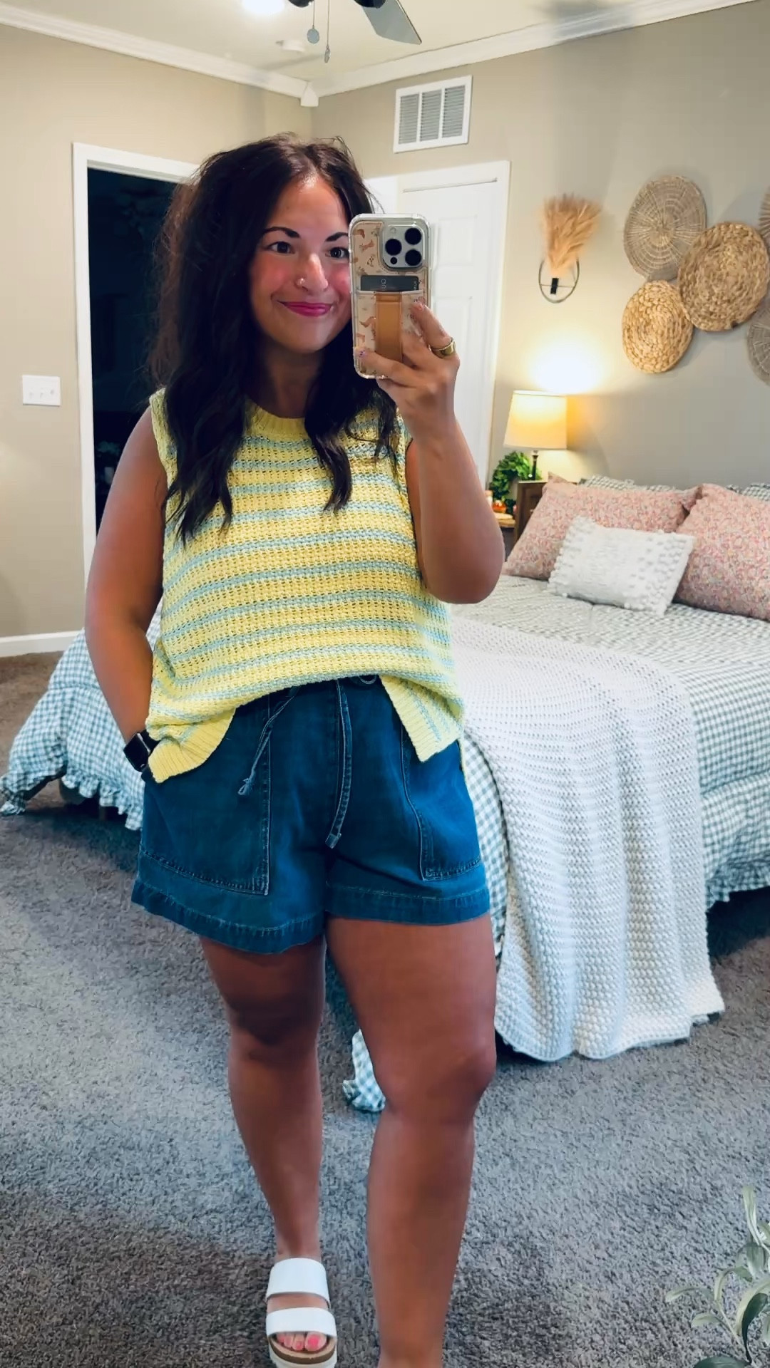Loving this bright tank sweater from Amazon! The perfect colorful piece for summer days! Comfortable, cute, and easy to style! ☀️


sandals: fit true to size // wearing a 5
shorts: fit true to size // wearing a large
sweater tank: fits true to size // wearing a large 

 #LTKootd #LTKMidsize