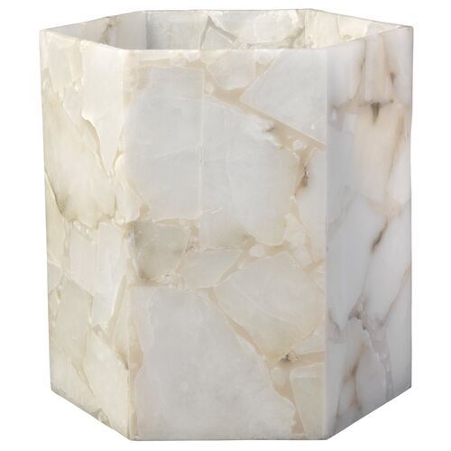 12" Savannah Alabaster Hurricane | One Kings Lane