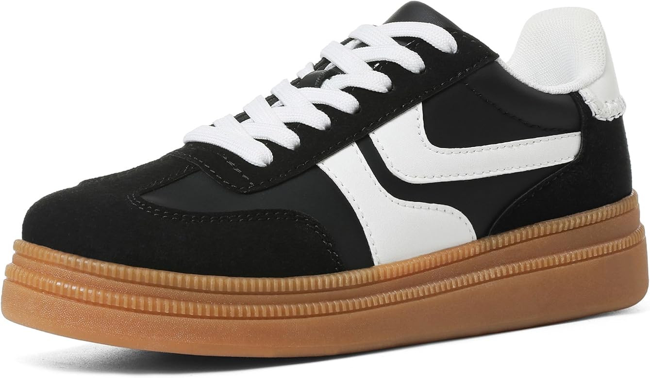 Lovee Cosee Platform Sneakers for Women Lace up Tennis Shoes Walking Dressy Comfortable Casual Fa... | Amazon (US)