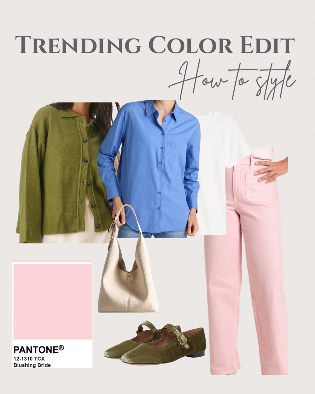 How to style baby pink
Trending spring colors
Outfit ideas for moms 

#LTKOver40 #LTKootd #LTKWorkwear