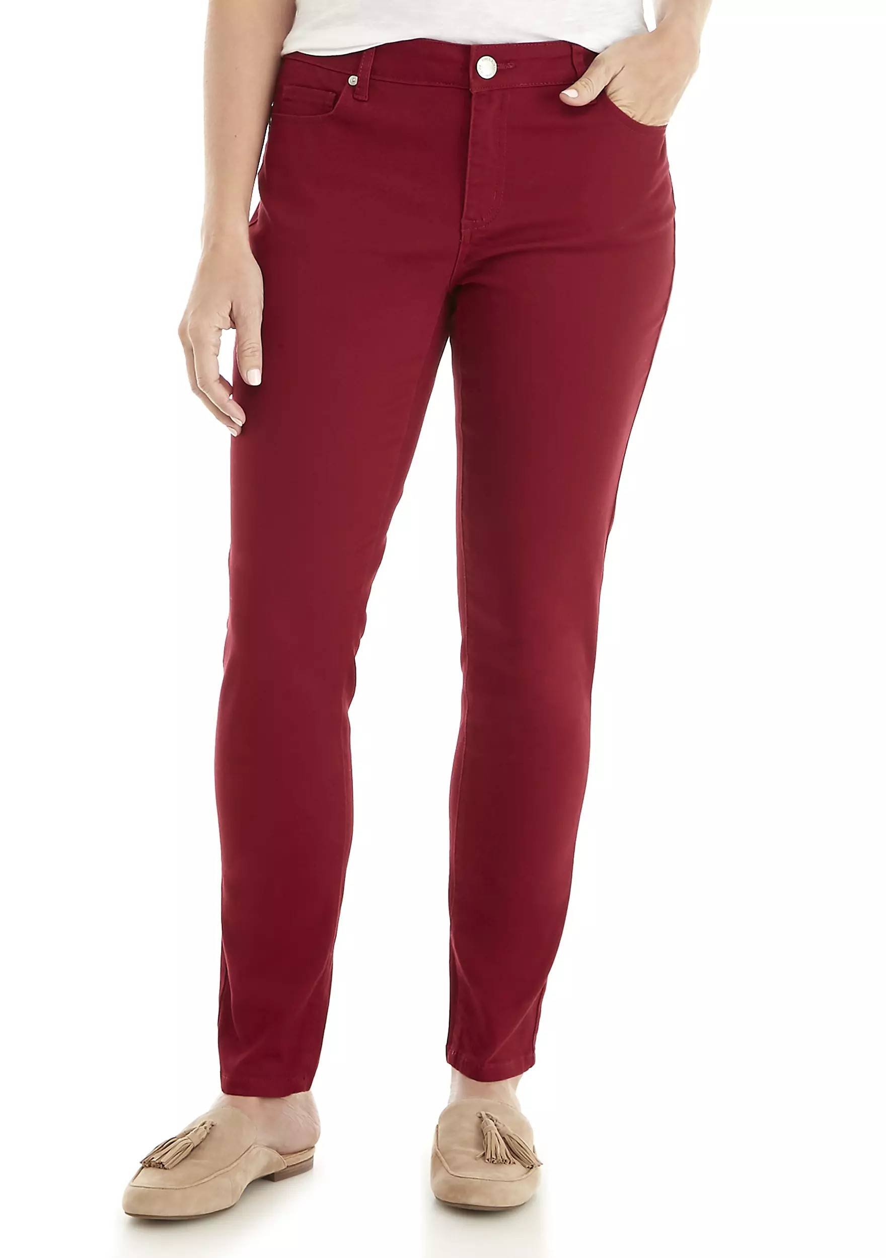 Classic 5-Pocket Colored Denim Regular Jeans | Belk