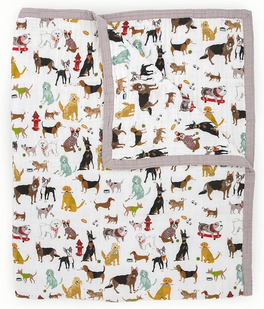 Little Unicorn – Woof Friends Cotton Muslin Quilt X-Large Blanket | 100% Cotton | Super Soft | ... | Amazon (US)