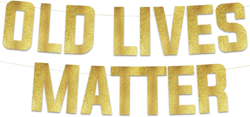 Funny Birthday Gold Glitter Banner – Birthday and Retirement Party Supplies, Ideas, Gifts and D... | Amazon (US)