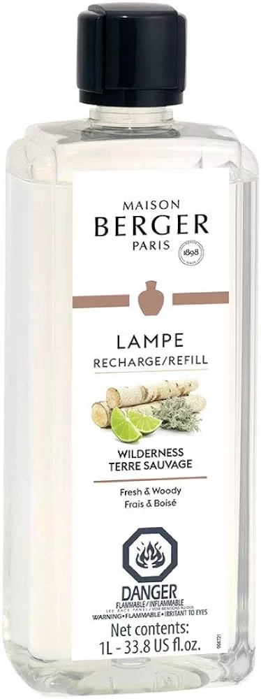 MAISON BERGER - Lampe Berger Model Prisme - Home Fragrance Lamp Diffuser -  6.7 x 4.0 x 3.4 inches - Includes Fragrance Wilderness - 8.45 Fluid Onces 