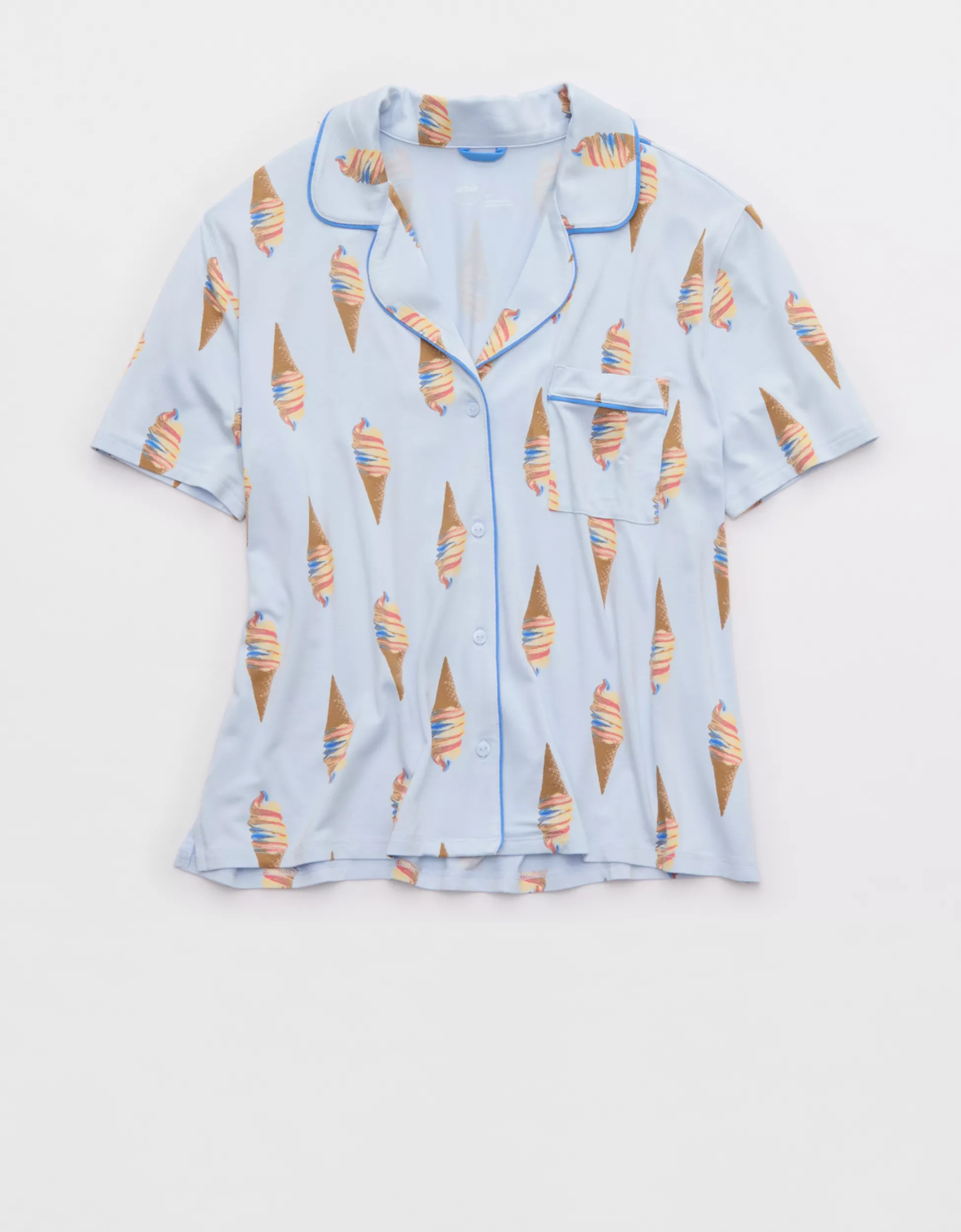 Aerie Real Soft\u00ae Short Sleeve Pajama Shirt | Aerie
