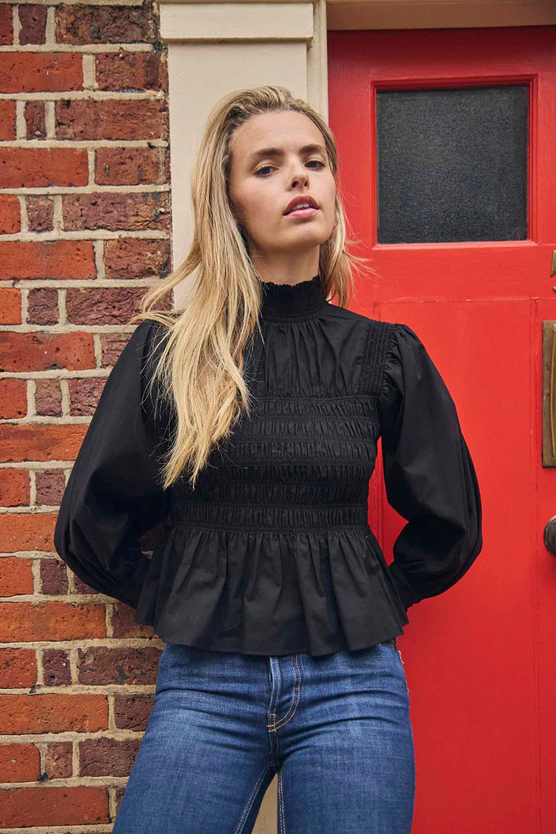 Loren Top | Smocked Blouse | Hunter Bell | Hunter Bell