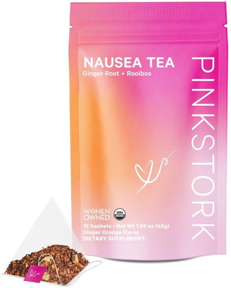 Pink Stork Tea: Organic Ginger Orange Pregnancy Tea - Occasional Morning Sickness Support - Pregn... | Amazon (US)