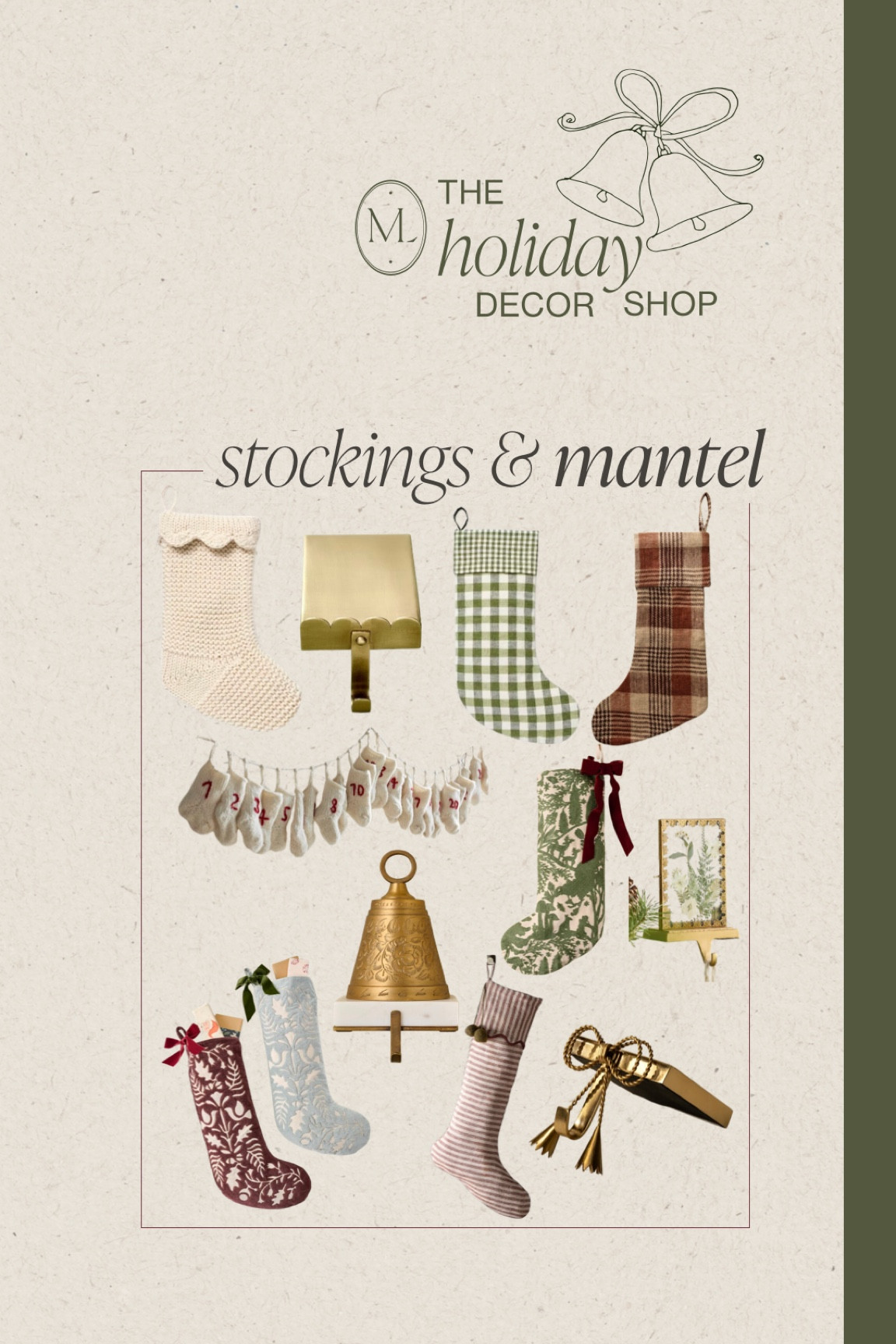 Holiday decor shop - stockings and mantel decor 

#LTKHoliday #LTKHome #LTKGiftGuide