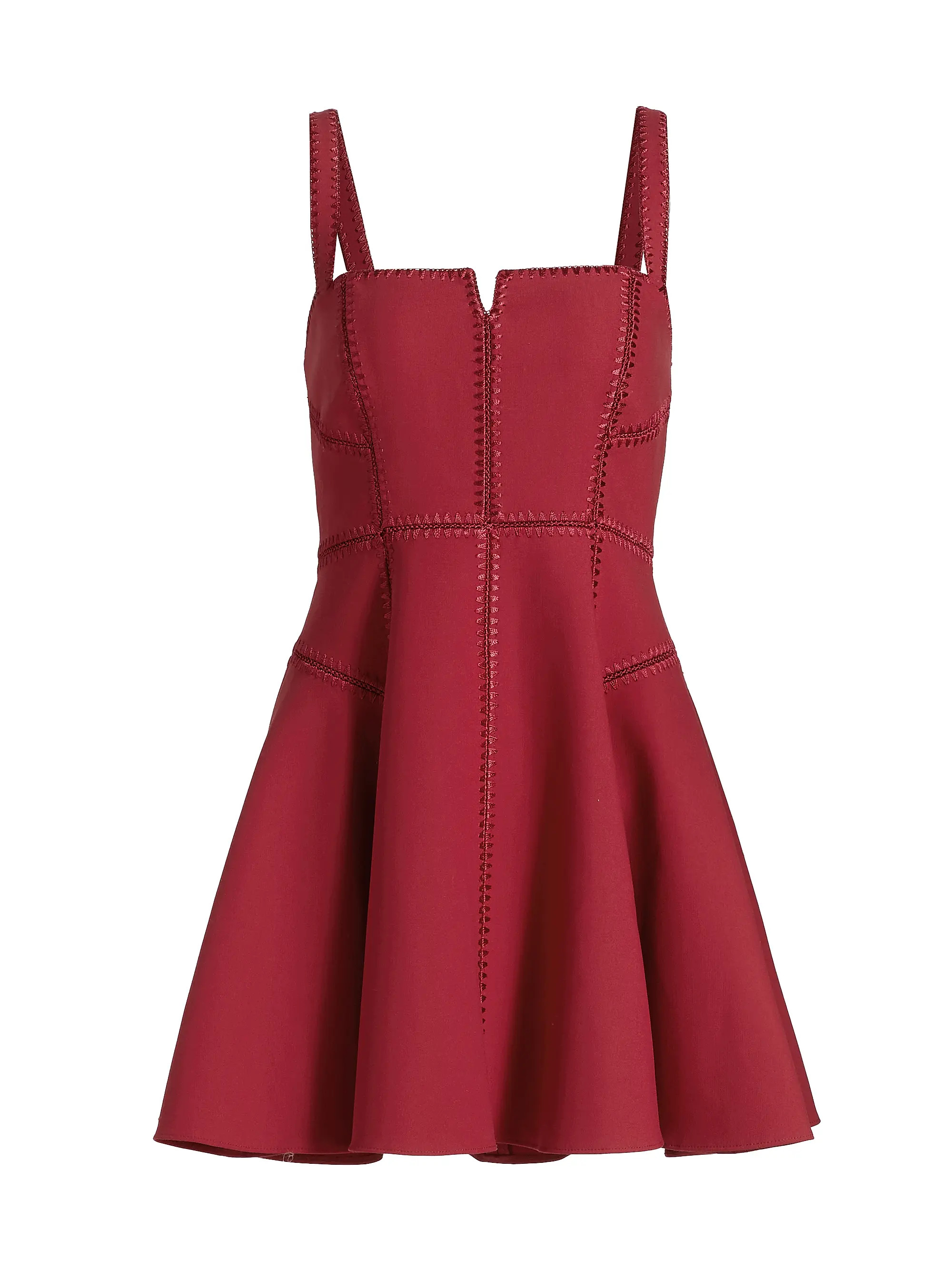 Jelena Contrast-Trimmed Minidress | Saks Fifth Avenue