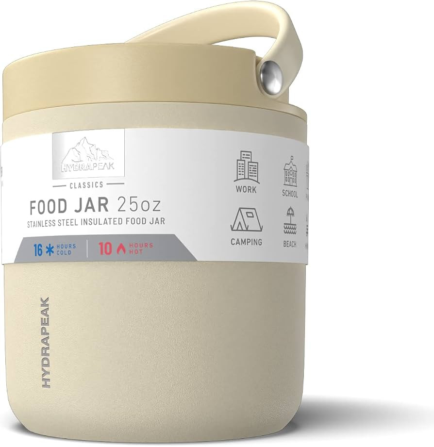 Hydrapeak 25oz Stainless Steel Vacuum Insulated Thermos Food Jar | Kids Thermos for Hot Food and ... | Amazon (US)