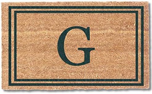 Coir Doormats (Green, 22" x 36") | Personalized Doormats with Monogram | Tough Coir Effective at ... | Amazon (US)