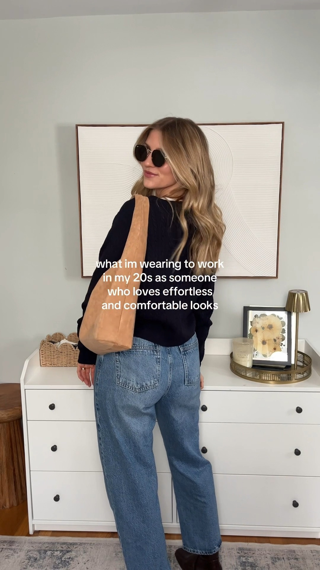 Casual chic everyday outfit | cardigan and jean outfit 
Wearing a size large in sweater for oversized fit! 

#LTKgrwm #LTKootd #LTKWorkwear