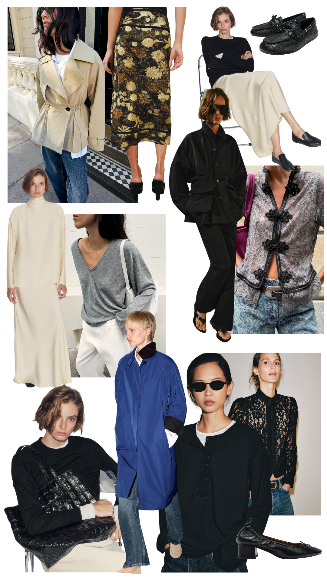 Recently In at Zara 
| Mini Trench Coat | Satin Shirt | Blue Trench Coat | Floral Skirt | Leather Loafers | Lace Shirt 

 #LTKuk #LTKsummer #LTKautumn