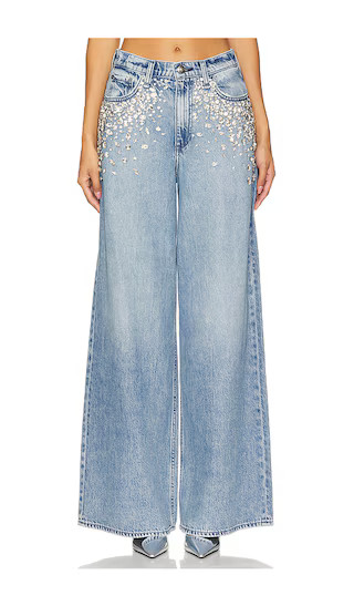 Rag & Bone Featherweight Sofie High Rise Wide Leg in Blue. - size 29 | Revolve Clothing (Global)