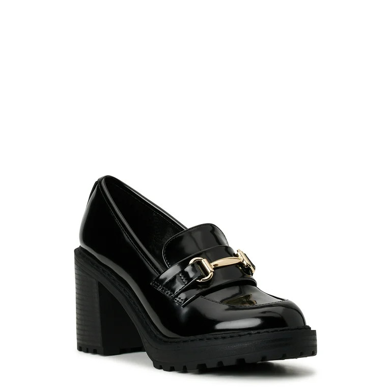 Madden NYC Women's Lug Heel Platform Penny Loafers - Walmart.com | Walmart (US)