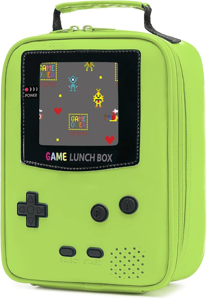 Boy Lunch Box,Kids Lunch Bag Insulated Leather Game Lunch Box for School Thermal Meal Cooler Lunc... | Amazon (US)