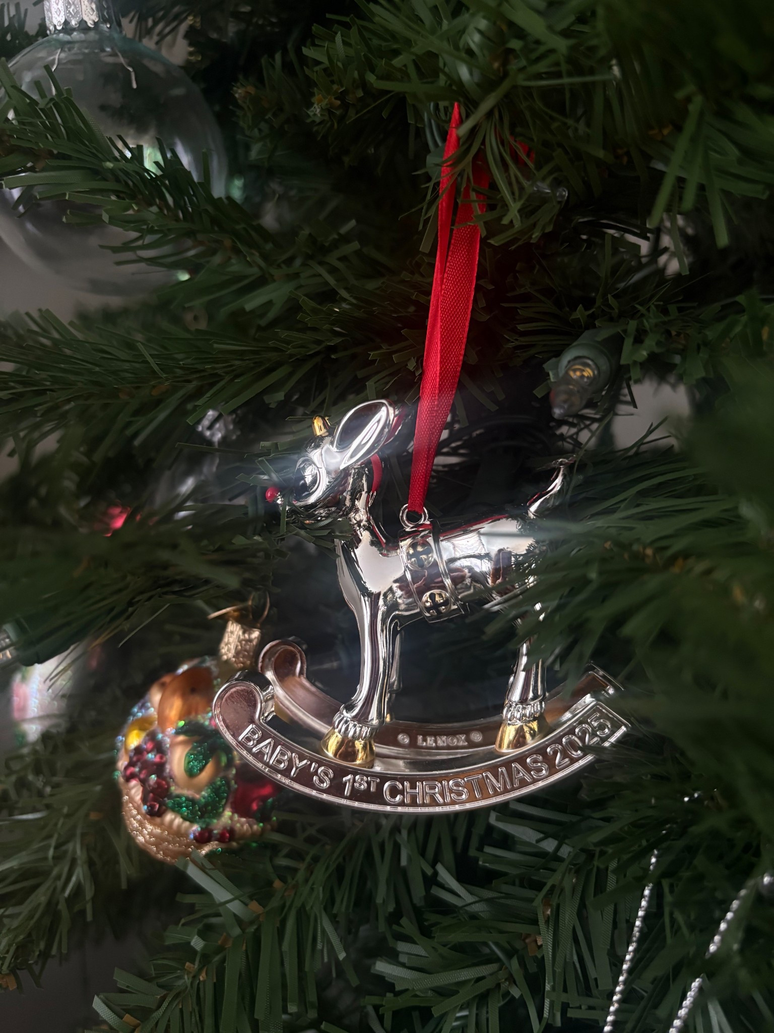 Baby’s first Christmas Lenox Ornament. Such a special gift for someone who became a parent this year🥹 my husband and i loved adding this to our tree! 🤍

#LTKBaby #LTKGiftGuide #LTKHoliday