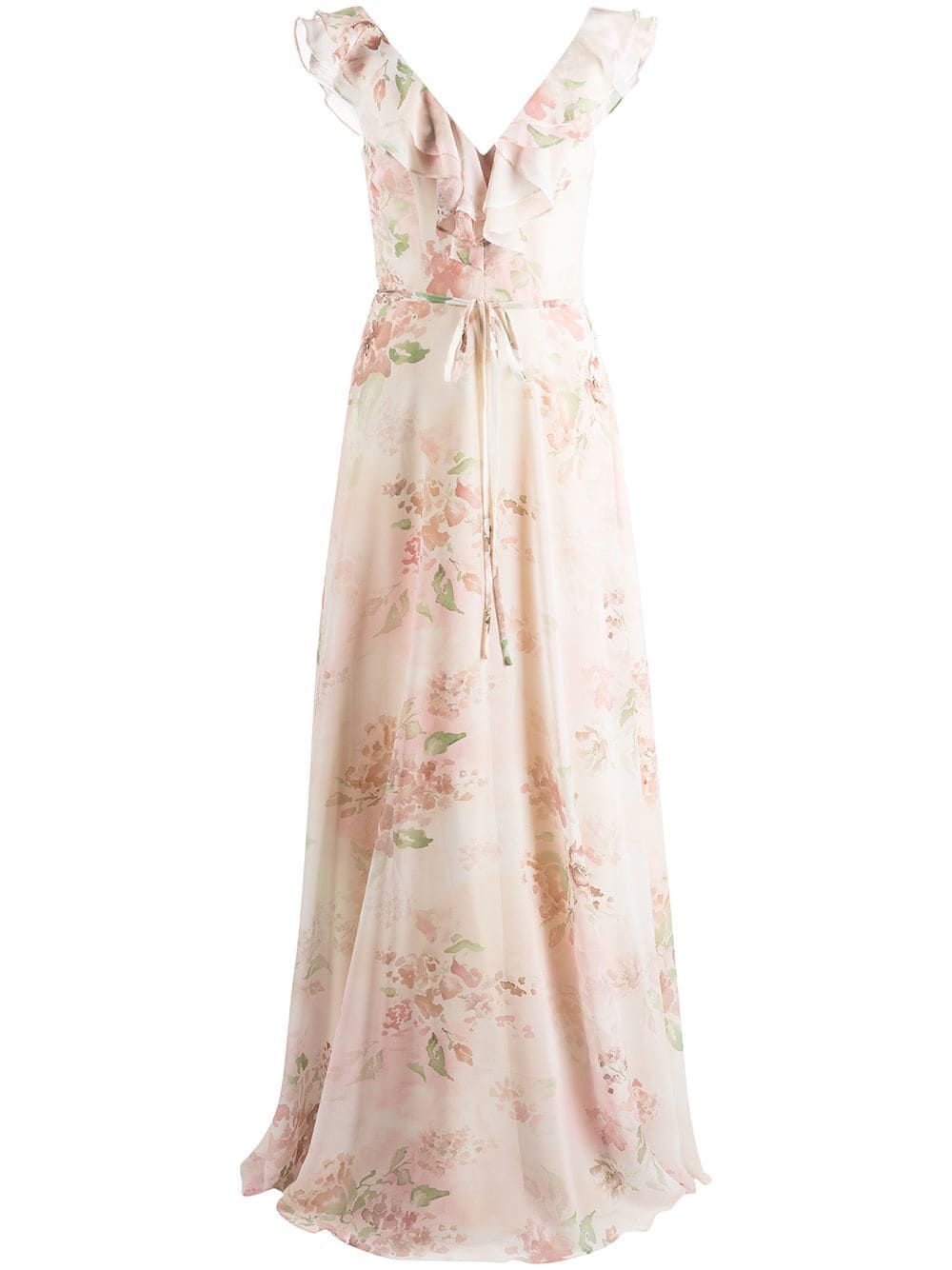 Desio floral-print ruffle dress | Farfetch (US)