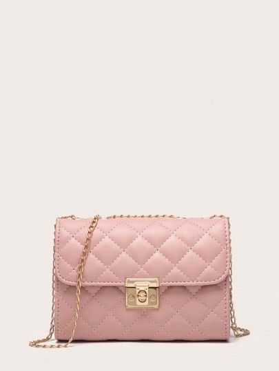 Quilted Flap Chain Shoulder Bag | SHEIN