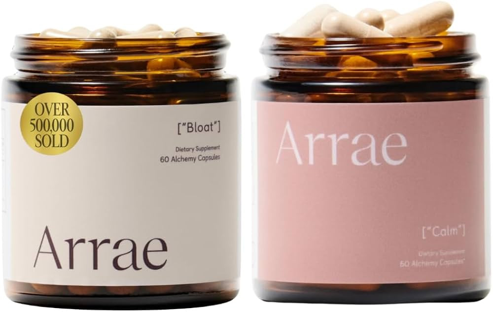 Arrae Fast-Acting Bloating Relief Digestive Enzymes & Calm Cortisol Manager Stress & Panic Relief... | Amazon (US)