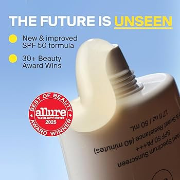 Supergoop! Unseen Sunscreen - Clear & Invisible Face Sunscreen + Broad Spectrum + Makeup-Gripping... | Amazon (US)