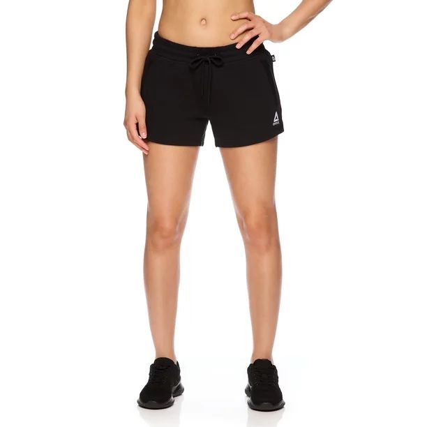 Reebok Women's Renew French Terry Active Short with Side Pocket - Walmart.com | Walmart (US)